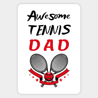 US Open Tennis Dad Racket and Ball Magnet